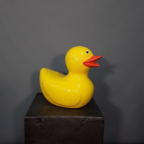 Statuette résine canard jaune nlcdeco