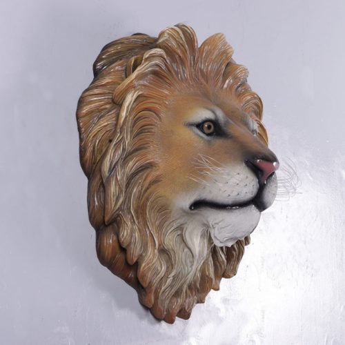 Trophée de lion décor mural en résine nlcdeco