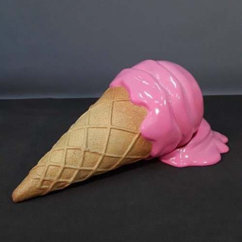 resin strawberry ice cream cone nlcdeco