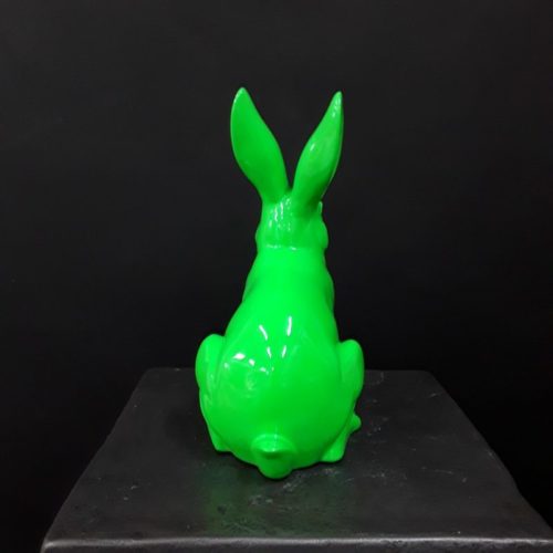 Faux Lapin vert assis nlcdeco