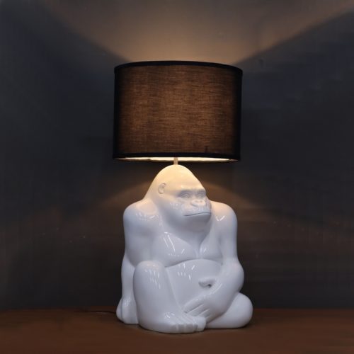 Lampe gorille blanc design nlcdeco