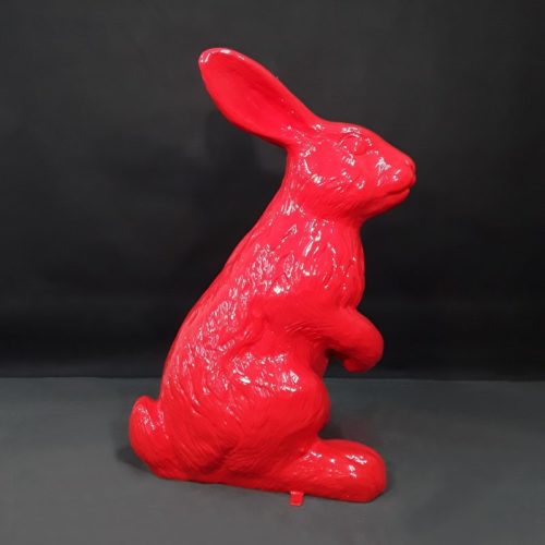 Reproduction Lapin design rouge nlcdeco
