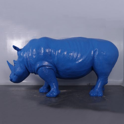 statue couleur rhinocéros nlcdeco