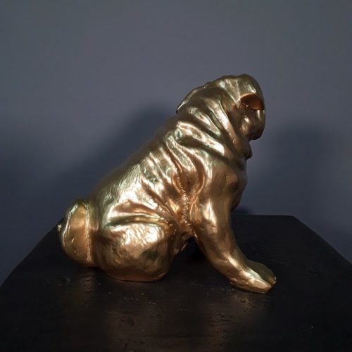 Statue chien Bouledogue nlcdeco