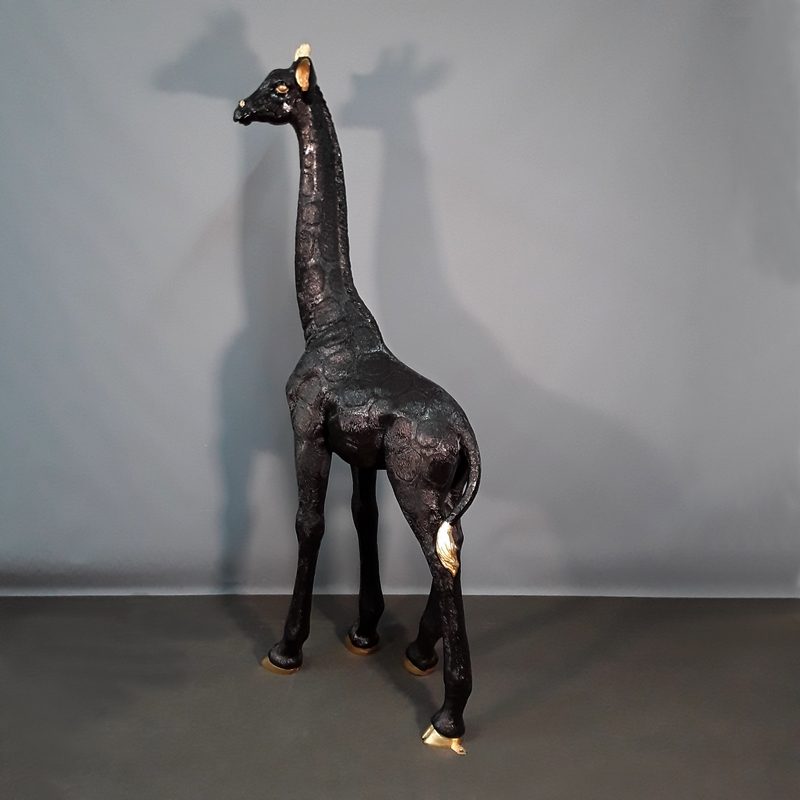 girafe design noire et or nlcdeco