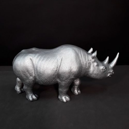 rhinocéros argent nlcdeco