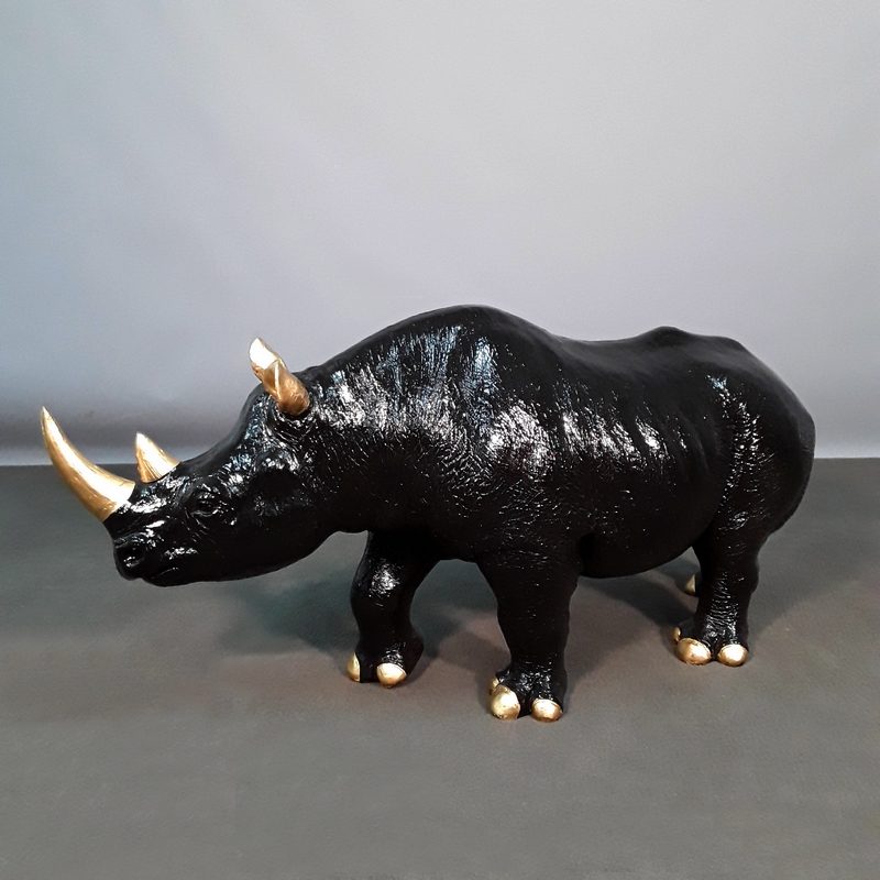 statuette rhinocéros design nlcdeco