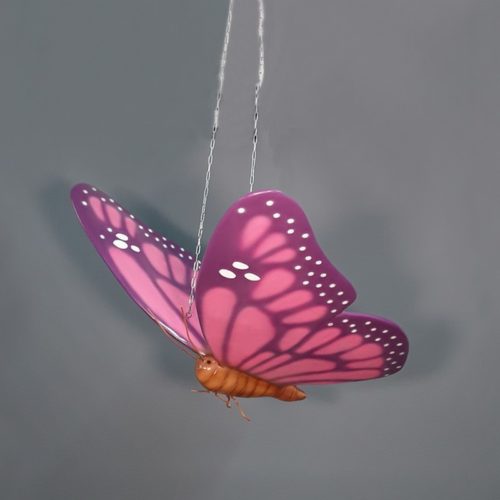 Papillon rose décor à suspendre nlcdeco