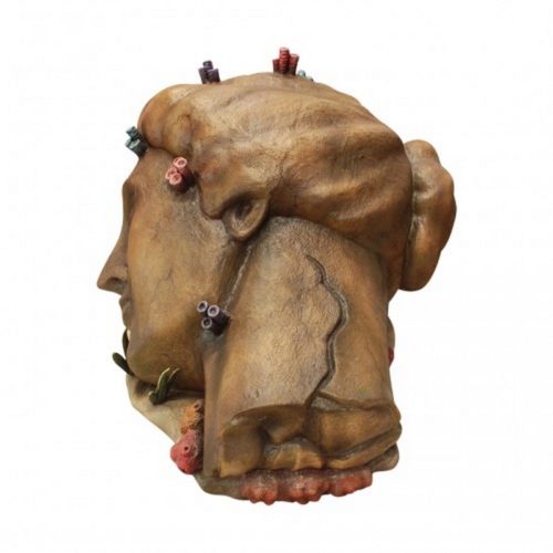 Sculpture tête de femme polynésienne nlcdeco