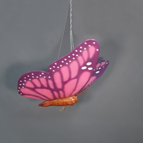 décor à suspendre papillon rose nlcdeco