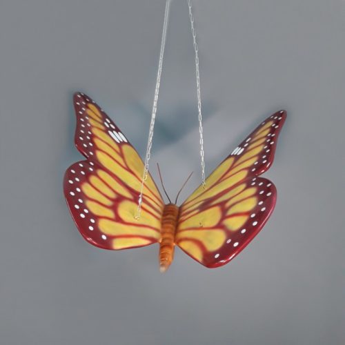 papillon exotique orange à suspendre nlcdeco