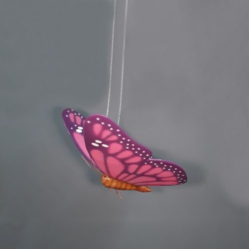 papillon rose 3D nlcdeco