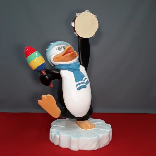 Pingouin musicien qui danse nlcdeco