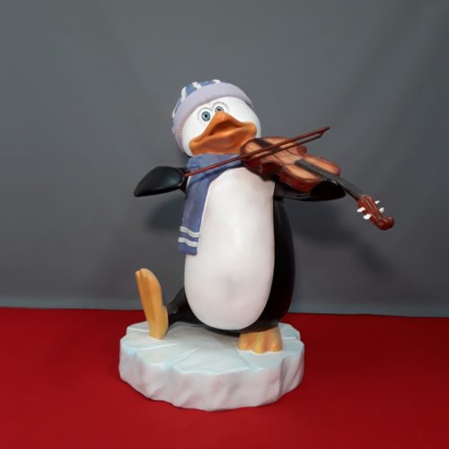 Pingouin musicien violon nlcdeco