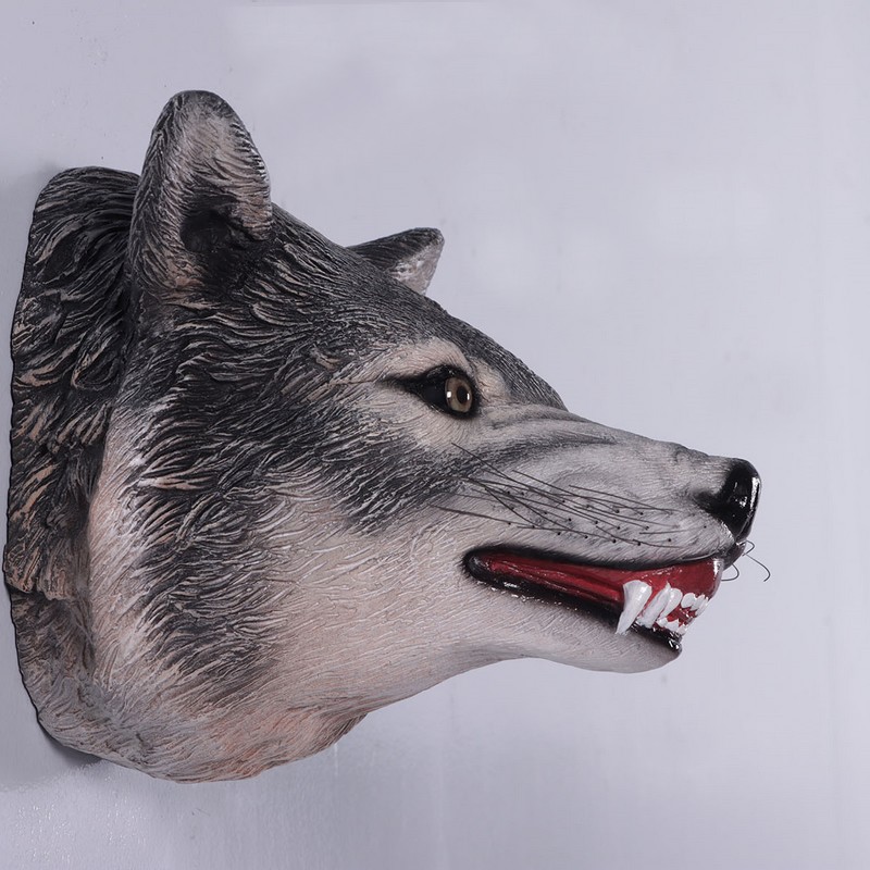 décor mural tête de loup nlcdeco