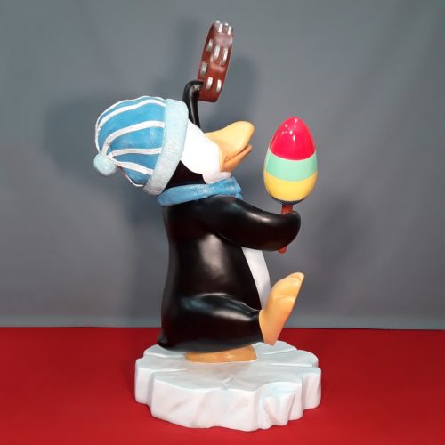 pingouin musicien de percussions nlcdeco