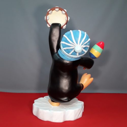 pingouin musicien tambourin nlcdeco