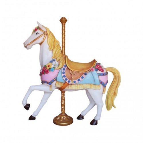 resin carousel horse, children's merry-go-round nlcdeco