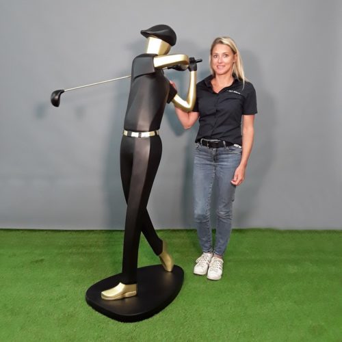 Statue golfeur sur socle nlcdeco