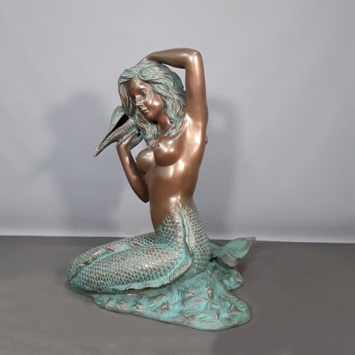Statue sirène décor de fontaine nlcdeco