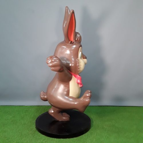 lapin en chocolat géant et son panier nlcdeco