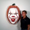 Décor mural clown d'halloween nlcdeco