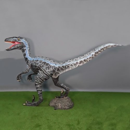 Vélociraptor bleu taille réelle nlcdeco