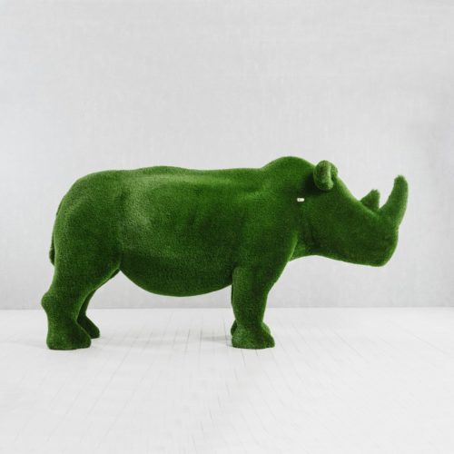 art topiaire rhinocéros conception moderne nlcdeco