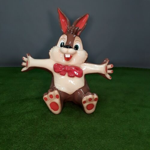 chocolate rabbit resin statue nlcdeco