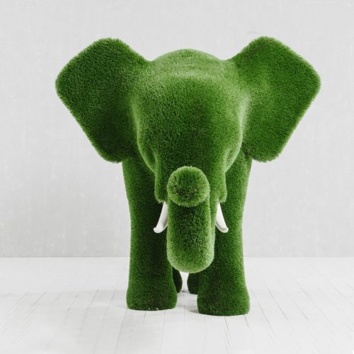 decorative elephant for gardens topiary nlcdeco