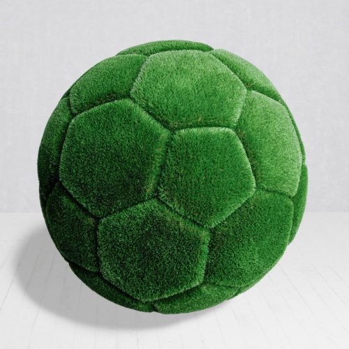 Buisson en forme de ballon de foot décoration stade nlcdeco