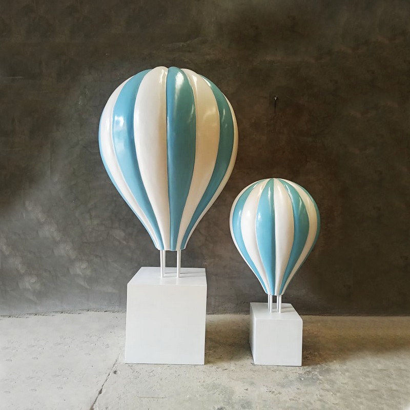 montgolfière décor pour galerie marchande nlcdeco