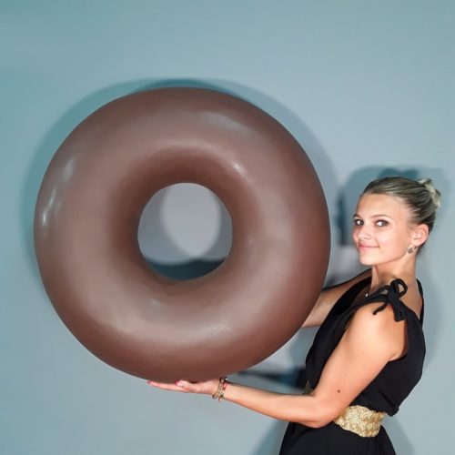 donut chocolat décor mural nlcdeco