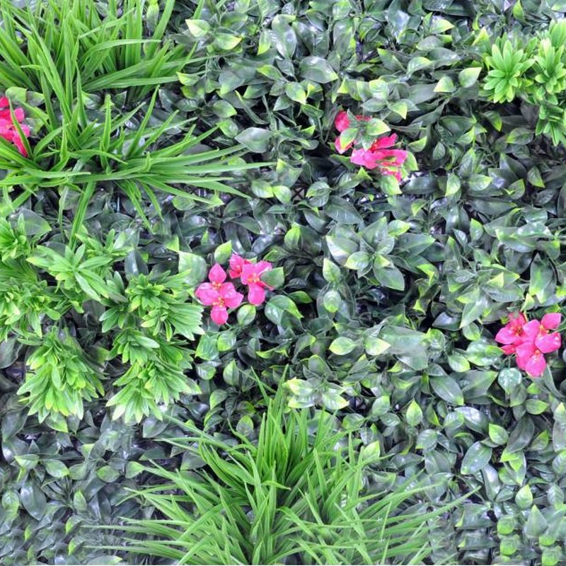 mur végétal avec plantes artificielles nlcdeco