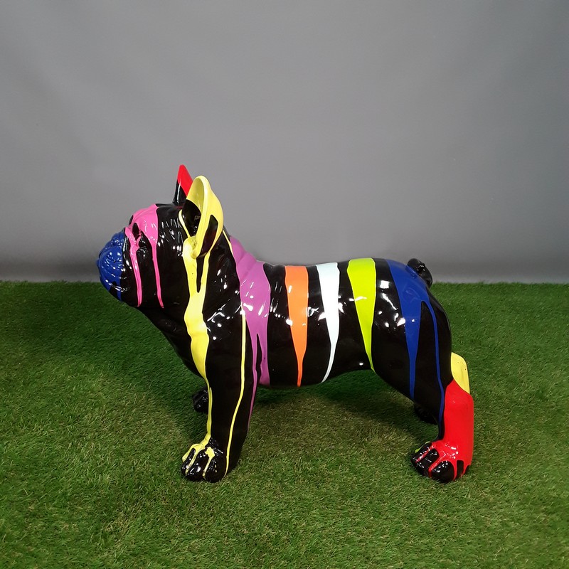 Statuette décorative petit chien coloré nlcdeco