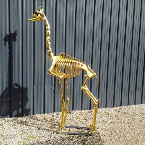 Girafe design en or taille réelle nlcdeco