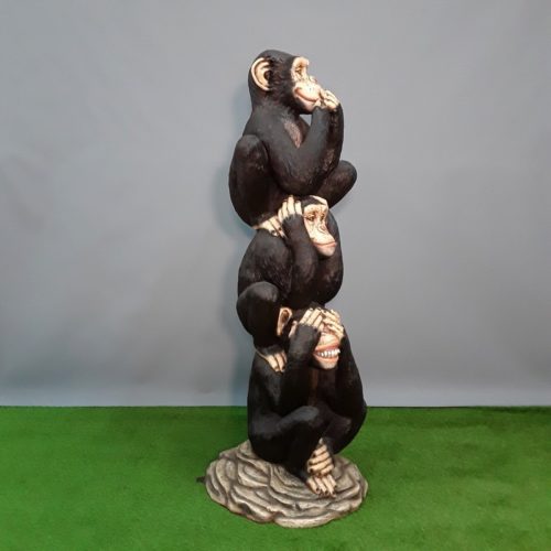 Statues singes de la sagesse nlcdeco