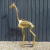 grande girafe design en or nlcdeco