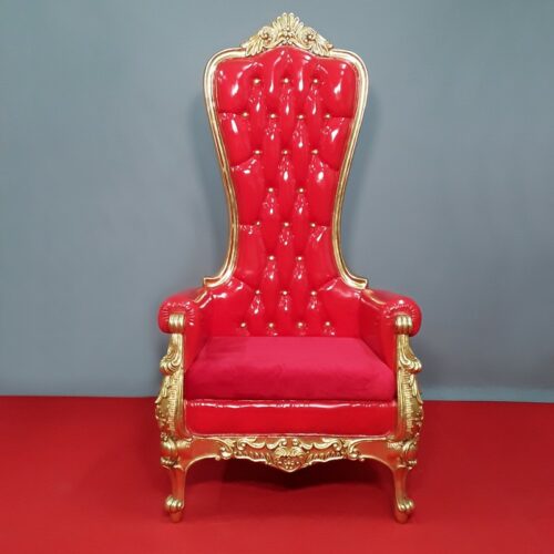 red and gold throne nlcdeco