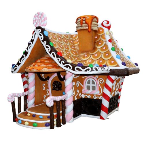 grande maison thème gourmandise et Noël en résine