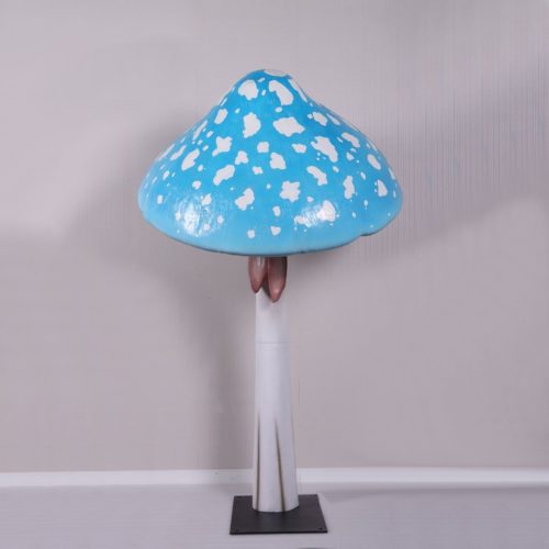 Grand champignon bleu de plus de 1 mètre nlcdeco