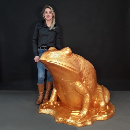 Grenouille géante recouverte d'or nlcdeco