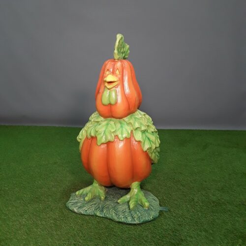 Pumpkin Rooster statue nlcdeco