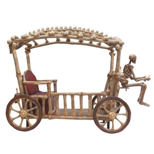carriage with a skeleton nlcdeco