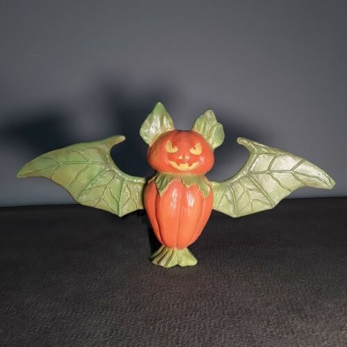 statue halloween chauve-souris citrouille nllcdeco