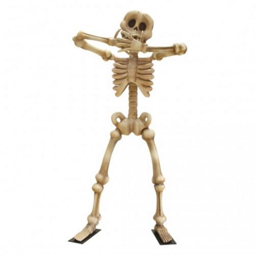 statue humoristique d'un squelette humain moqueur nlcdeco