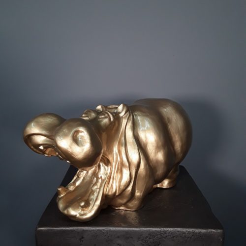 statuette décorative hippopotame design nlcdeco