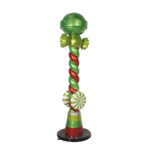 Candy lamp post green nlcdeco