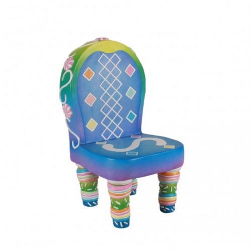 chaise enfant aux couleurs de l'arc en ciel nlcdeco