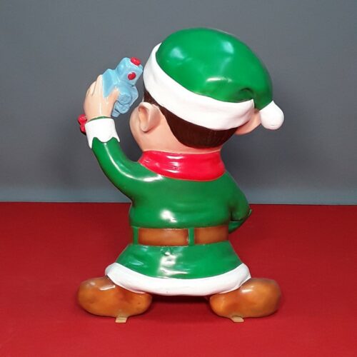 decorative Christmas elf statue and toys nlcdeco